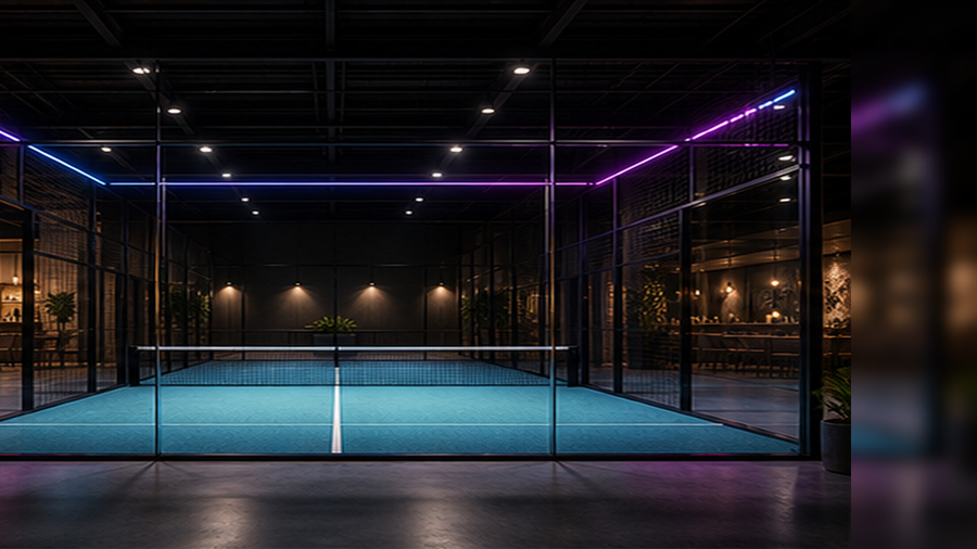 Padel venue media system